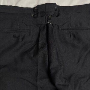 Wah Maker Frontier Black Dress Pants Size 40 Old West Frontier Suspender Buttons